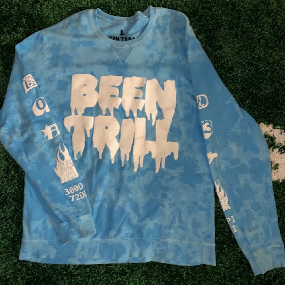 been trill crewneck, sweater, hoodie, size L, y2k, indie sleze, tumblr, fakemink